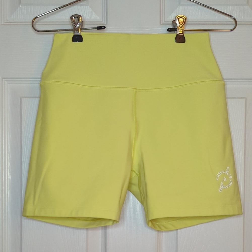Peloton Womens Cadent 5" Yellow Bike Shorts